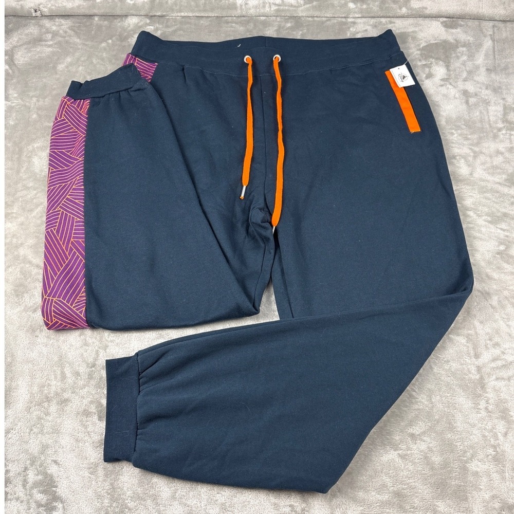 Marvel Disney Parks Black Panther Joggers Mens XL Navy Blue Orange Purple NWT